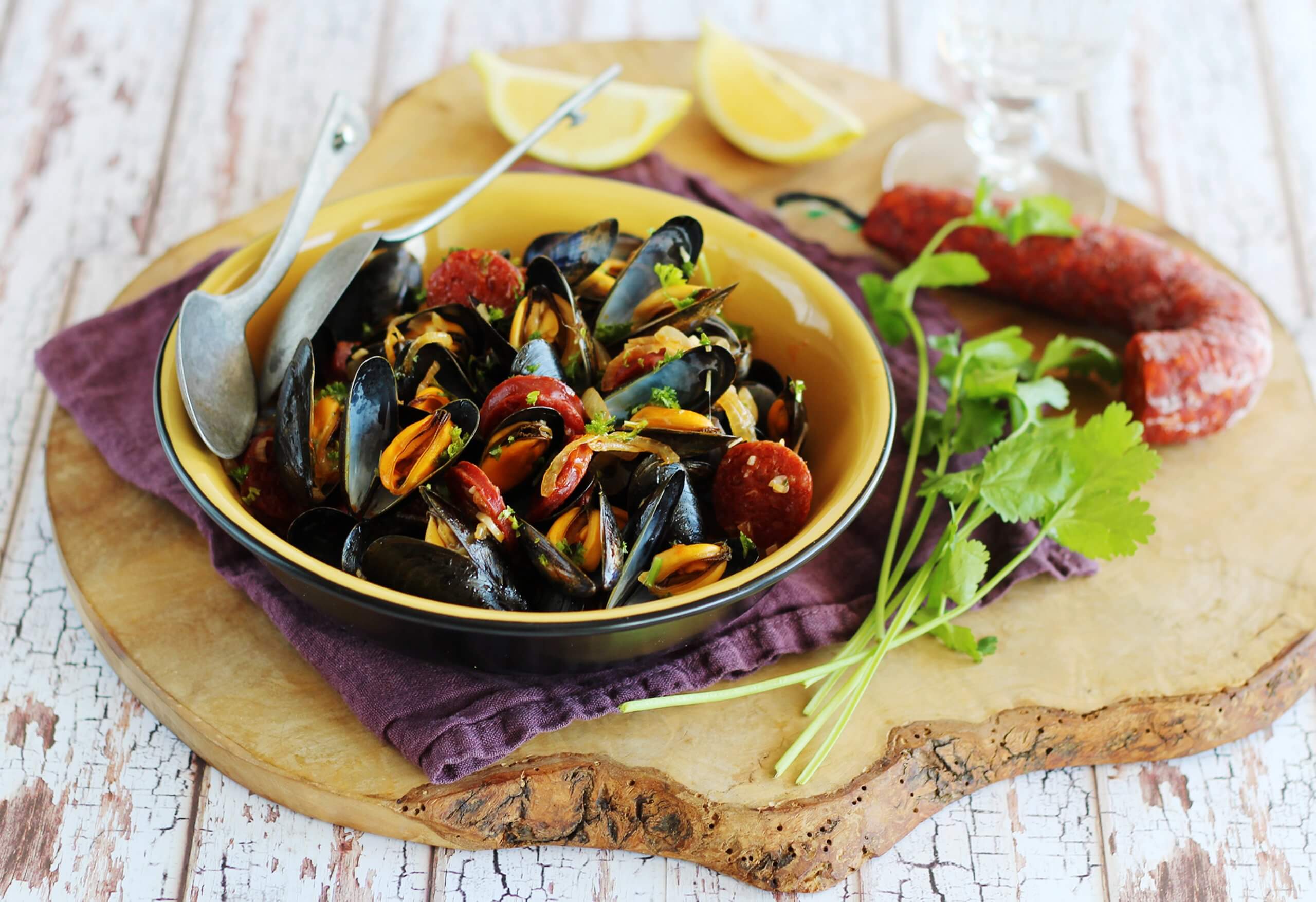 moules au chorizo